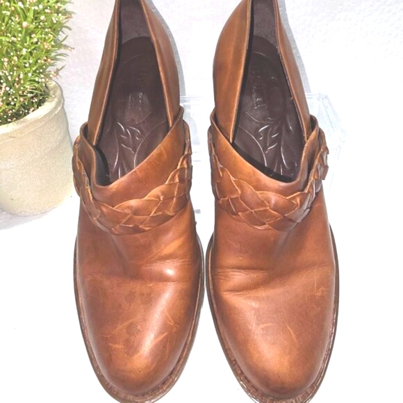 BORN MULE HENSLEY CLOG LEATHER WOMENS SIZE 9.5 WESTERN BOOTIE SHOE GUC - Picture 4 of 9